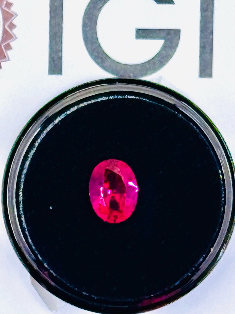 1.48 Carat Loose Oval Cut Red Ruby LGR IGI CERT MSRP $750 INVICTA